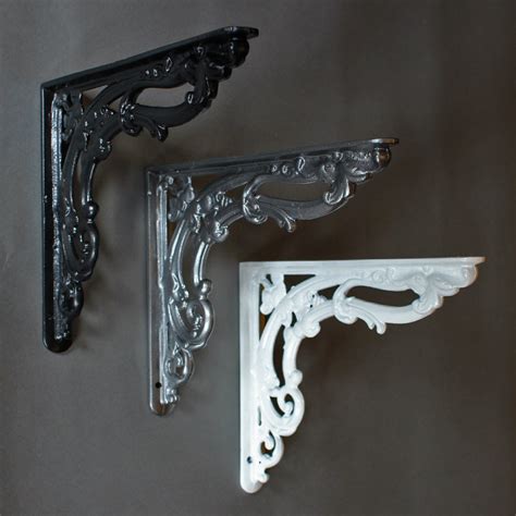 fancy metal stamped brackets|Decorative Metal Shelf Brackets .